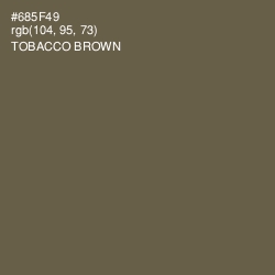 #685F49 - Tobacco Brown Color Image